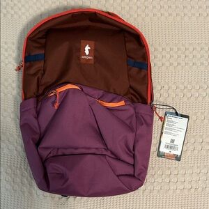 cotopaxi Purple Backpack with Orange Trim